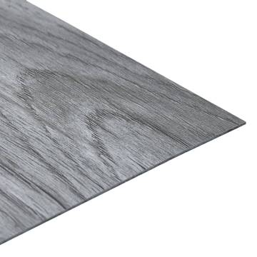 Self-adhesive PVC Flooring Planks - Light Grey, 5.11 m²