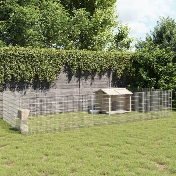 Free Range Animal Enclosure - 24-Panel Galvanised Iron | HipoMarket