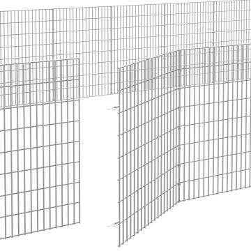 Free Range Animal Enclosure - 24-Panel Galvanised Iron | HipoMarket