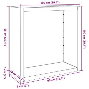 Firewood Rack Green 100x40x100 cm Steel - Durable Storage Solution