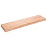 Wall Shelf Light Brown 120x30x(2-6) cm Treated Solid Wood Oak Colour light brown Size 120 x 30 x 6 cm Quantity in Package 1 Number of Pieces 