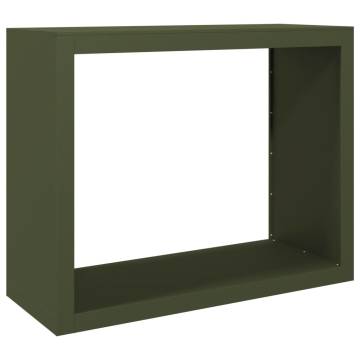 Firewood Rack Green 100x40x80 cm Steel - Durable Storage Solution