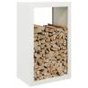 Firewood Rack White 60x40x100 cm Steel - Durable & Stylish