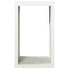 Firewood Rack White 60x40x100 cm Steel - Durable & Stylish