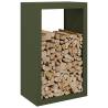 Firewood Rack Green 60x40x100 cm - Durable Steel Storage