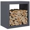 Firewood Rack Anthracite 60x40x60 cm - Durable Steel Storage