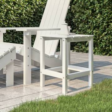 Garden Adirondack Table White 38x38x46 cm - Durable & Low Maintenance