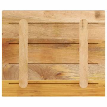 Rectangular Solid Wood Table Top 60x50 cm - Hipomarket