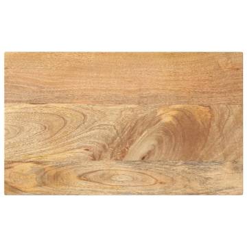 Rectangular Solid Wood Mango Table Top - 50x20x2.5 cm