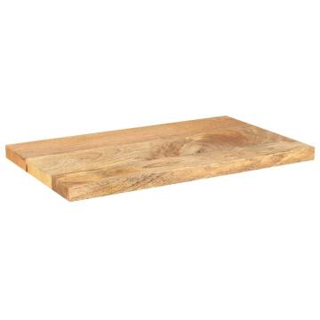 Rectangular Solid Wood Mango Table Top - 50x20x2.5 cm