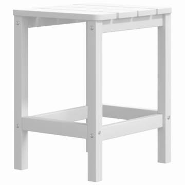 Garden Adirondack Table White 38x38x46 cm - Durable & Low Maintenance