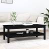 Coffee Table Black 110x50x40 cm Solid Wood Pine Colour black Size 110 x 50 x 40 cm Quantity in Package 1 