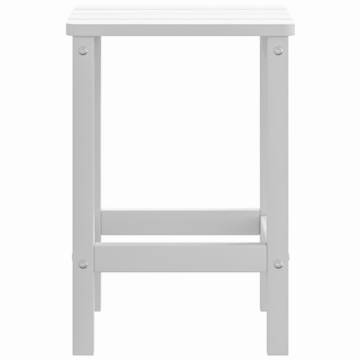 Garden Adirondack Table White 38x38x46 cm - Durable & Low Maintenance