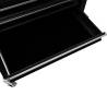 Tool Trolley with 4 Drawers - Durable Steel Black Storage