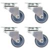  Twin-wheel Swivel Casters 4 pcs 50 mm Quantity in Package 4 