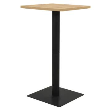 Elegant Bistro Table Oak Colour 50x50x107 cm | HipoMarket