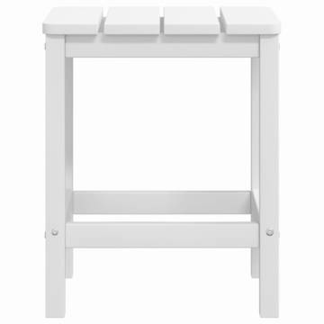 Garden Adirondack Table White 38x38x46 cm - Durable & Low Maintenance