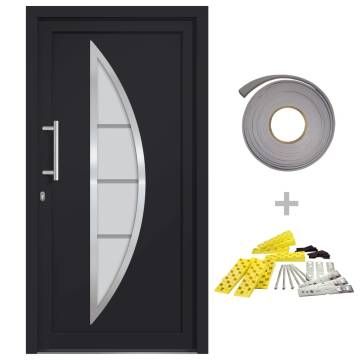 Stylish Front Door Anthracite 98x208 cm - Secure and Elegant