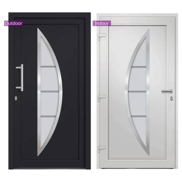 Stylish Front Door Anthracite 98x208 cm - Secure and Elegant