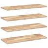 Floating Shelves - 4 pcs Untreated Solid Acacia Wood 100x30 cm