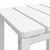 Garden Adirondack Table White 38x38x46 cm - Durable & Low Maintenance