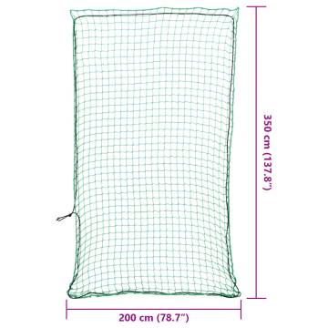 Trailer Net with Elastic Rope Green 3.5x2 m PP - Safe Transport