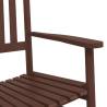 Brown Solid Wood Rocking Chair with Foldable Table | HipoMarket