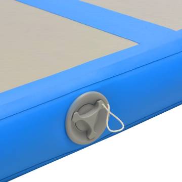 Inflatable Gymnastics Mat with Pump - 500x100x10 cm PVC Blue