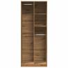 Artisian Oak Wardrobe - 80x50x200 cm Engineered Wood Storage