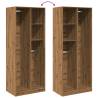 Artisian Oak Wardrobe - 80x50x200 cm Engineered Wood Storage