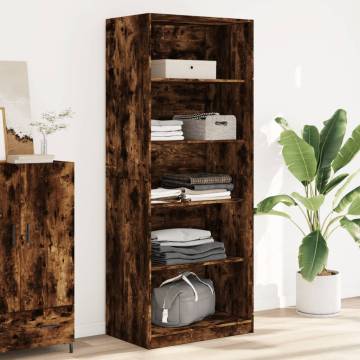 Wardrobe Smoked Oak 80x50x200 cm - Stylish & Durable Storage