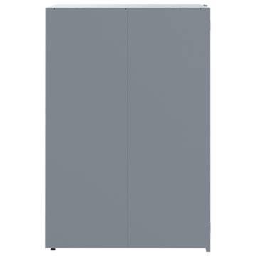 Wheelie Bin Storage for 2 Bins - Grey Steel | HipoMarket