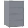 Wheelie Bin Storage for 2 Bins - Grey Steel | HipoMarket