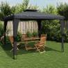 Gazebo with Double Roof Anthracite - 2.98x2.98 m Steel