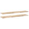 Floating Shelves 2 pcs | Untreated Solid Wood Acacia | HipoMarket