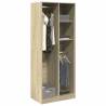 Stylish Sonoma Oak Wardrobe - 80x50x200 cm | Hipomarket