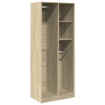 Stylish Sonoma Oak Wardrobe - 80x50x200 cm | Hipomarket