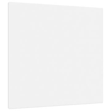 Stretched Canvases - 12 pcs White Fabric & Solid Wood Pine