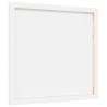 Stretched Canvases - 12 pcs White Fabric & Solid Wood Pine