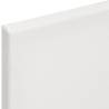 Stretched Canvases - 12 pcs White Fabric & Solid Wood Pine