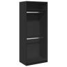 Wardrobe Black 80x50x200 cm - Stylish Engineered Wood Storage