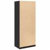 Wardrobe Black 80x50x200 cm - Stylish Engineered Wood Storage