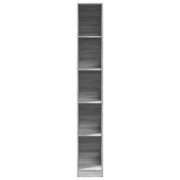 Stylish Grey Sonoma Wardrobe - 30x50x200 cm | HipoMarket