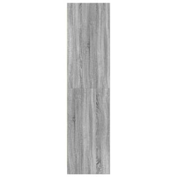 Stylish Grey Sonoma Wardrobe - 30x50x200 cm | HipoMarket