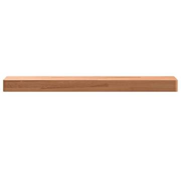 Solid Wood Beech Wall Shelf - 60x20x4 cm | Hipomarket