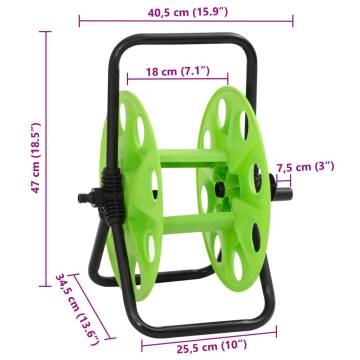 Free Standing Green Hose Reel for 45m Hose - Durable & Compact