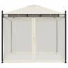 Gazebo with Mesh Walls Cream 2.93x2.93 m | Durable Steel Frame