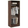  Wardrobe Brown Oak 80x50x200 cm Engineered Wood Colour brown oak Size 80 x 50 x 200 cm Quantity in Package 1 Amount 1 shelf 