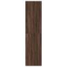 Stylish Brown Oak Wardrobe | 80x50x200 cm Engineered Wood