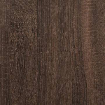 Stylish Brown Oak Wardrobe | 80x50x200 cm Engineered Wood